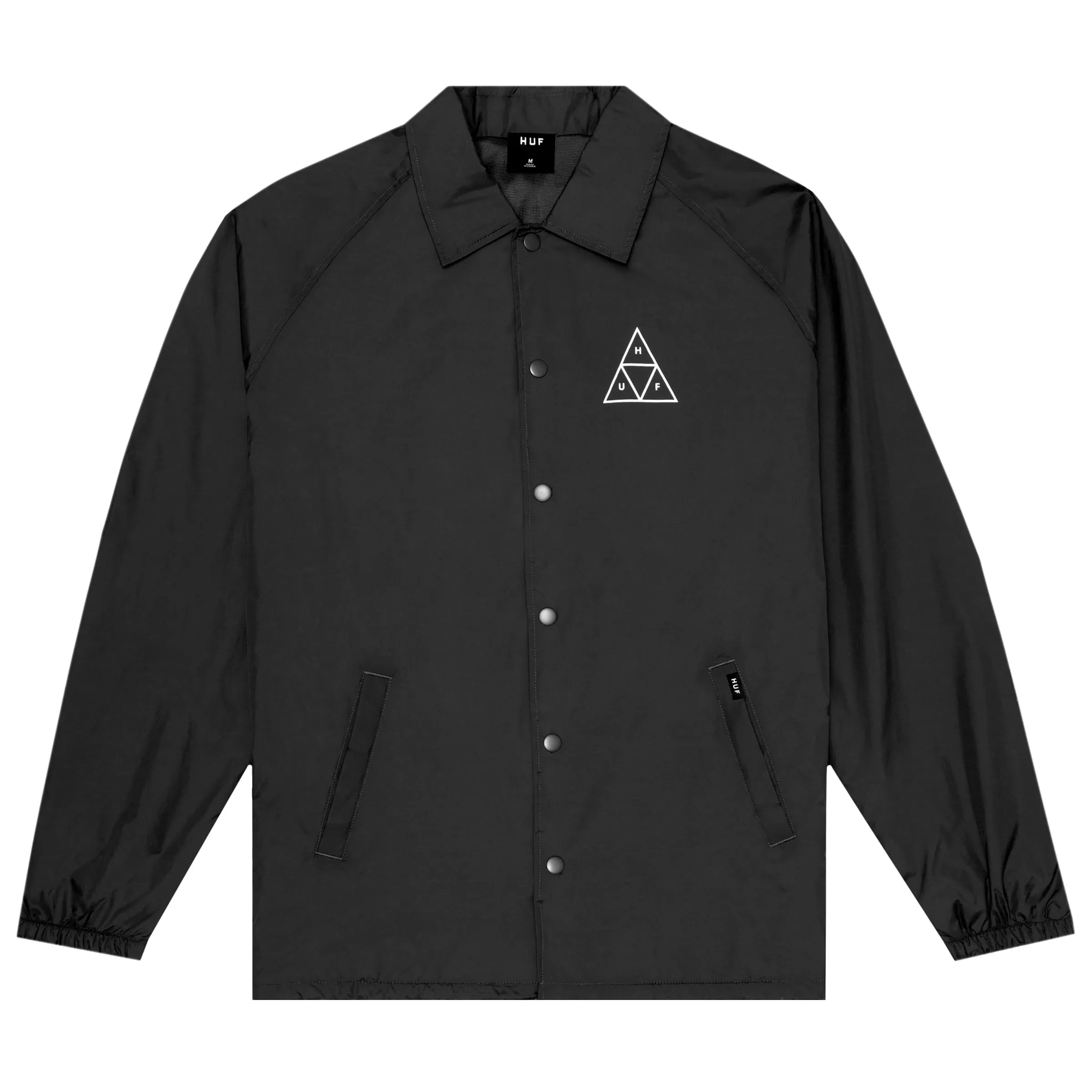 HUF ESSENTIALS COACHES JACKET BLACK