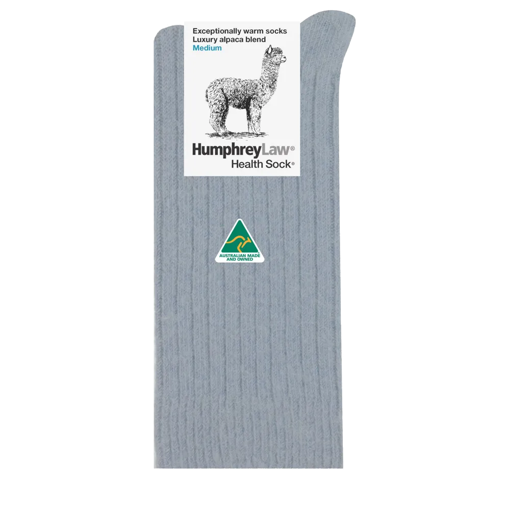 Humphrey Law Alpaca Health Sock - Silver Grey