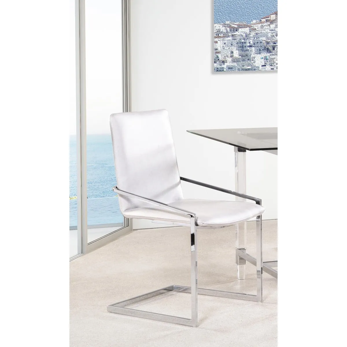 Jasmine White Side Chair - Set of 2