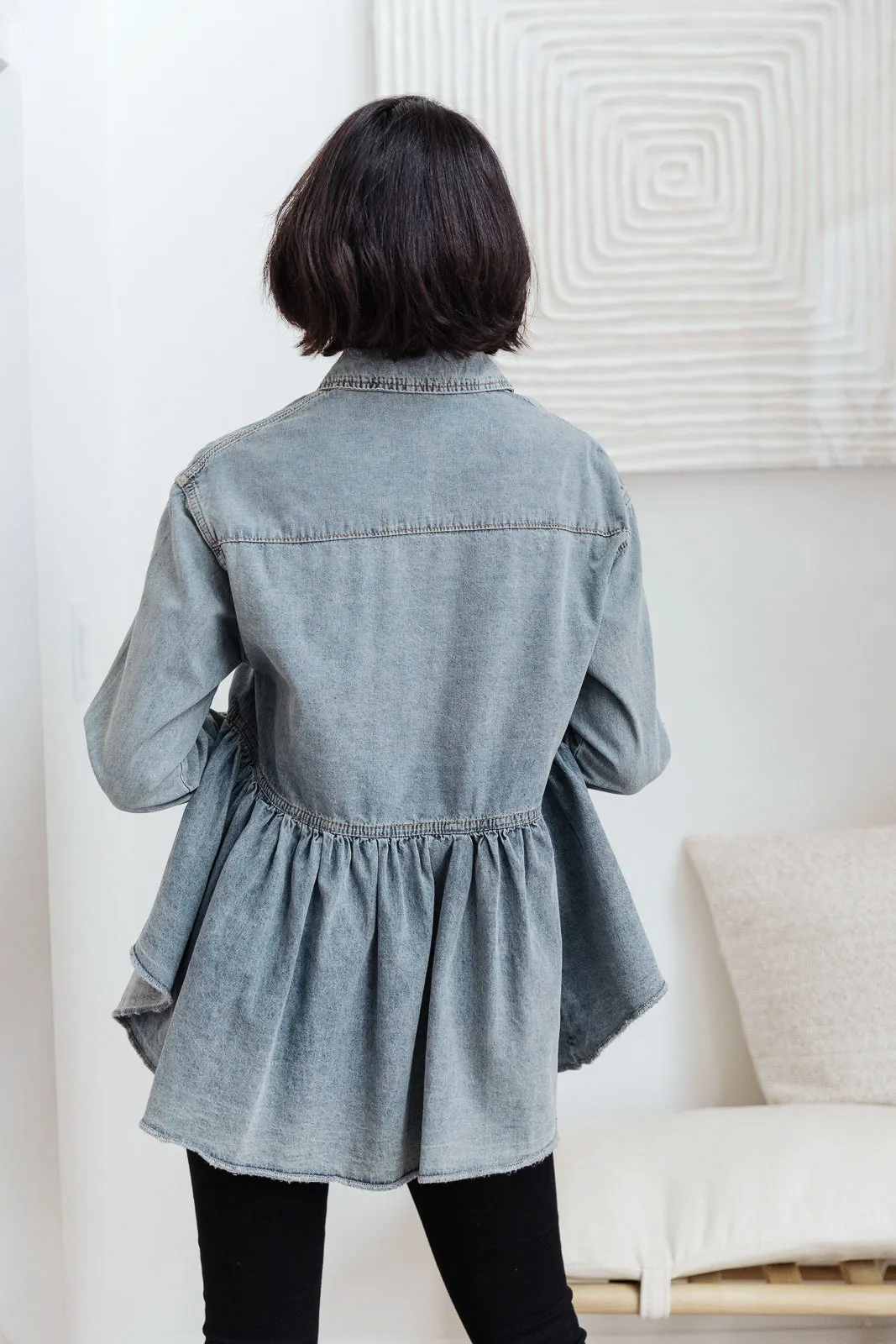 Just Float On Jacket In Denim