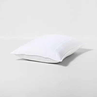 King Medium Firm Down Bed Pillow White - Casaluna