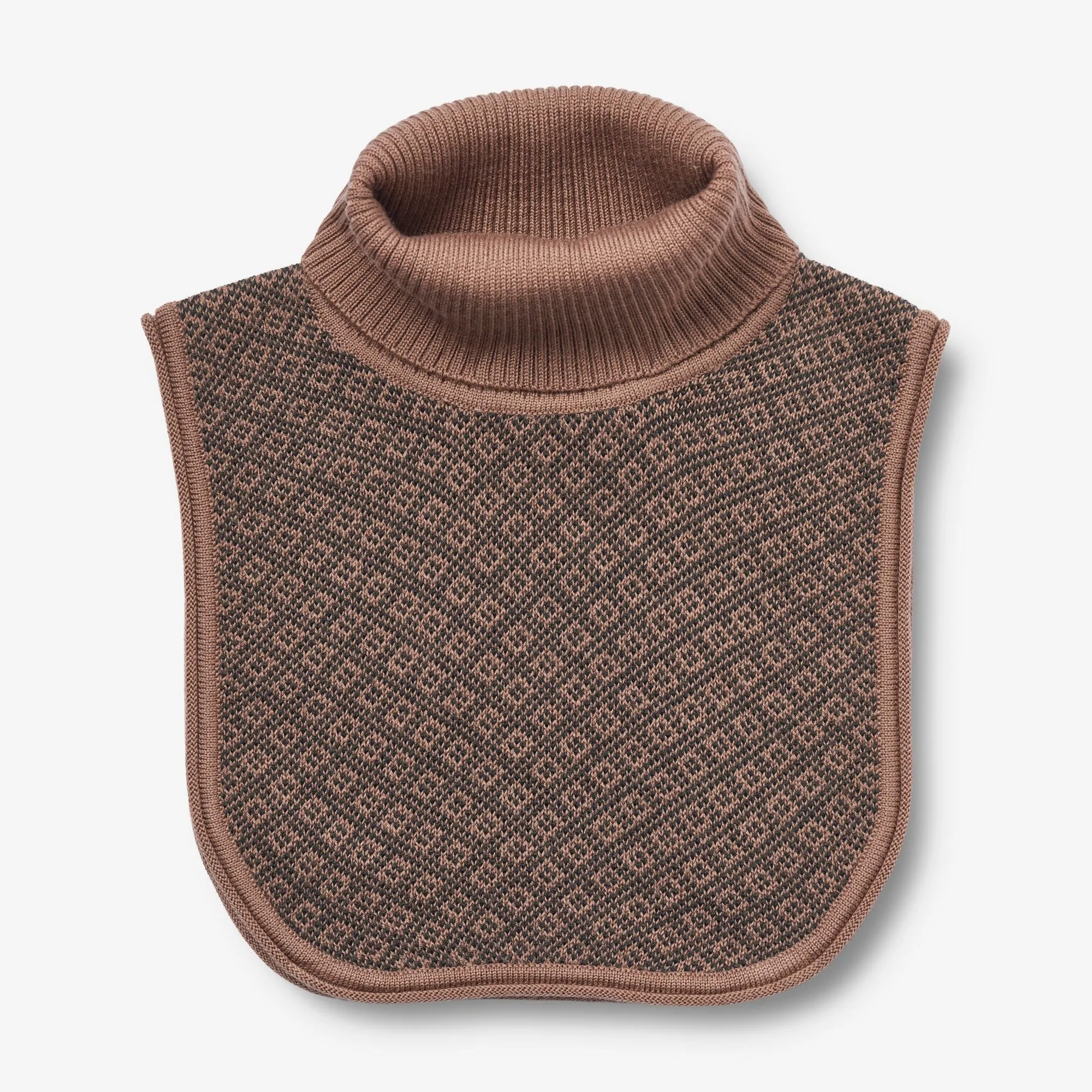 Knitted Neckwarmer Rumie - berry dust