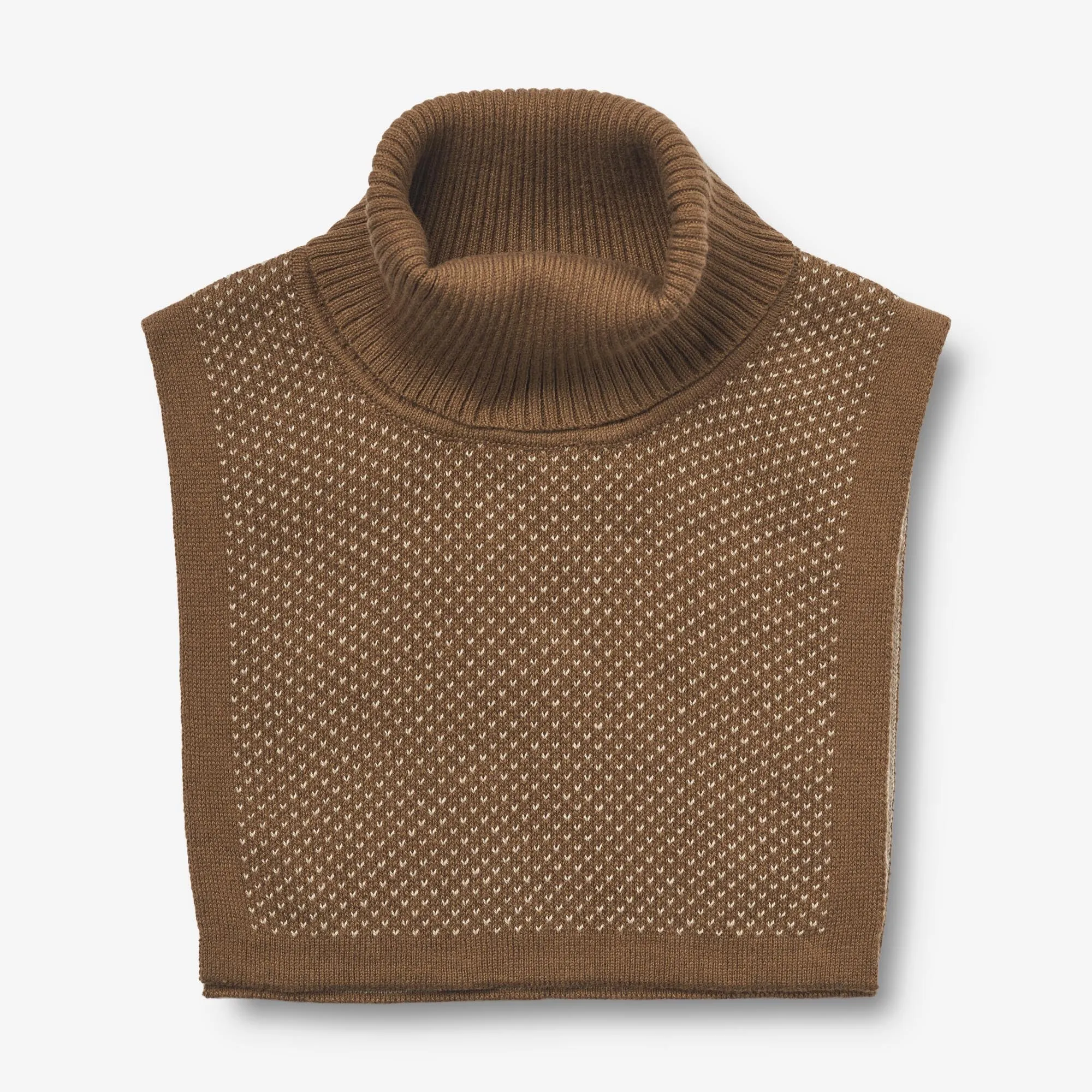 Knitted Neckwarmer Zaza - green bark