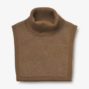 Knitted Neckwarmer Zaza - green bark