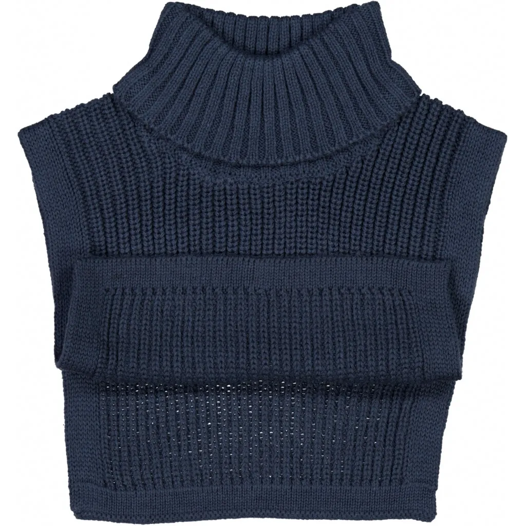 Knitted Neckwarmer Zaza - sea storm