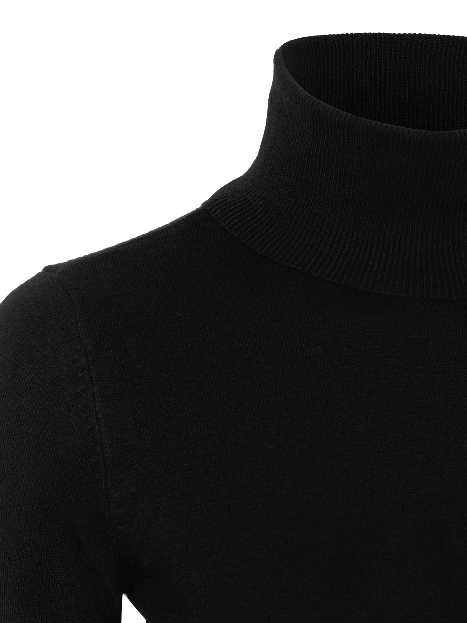 KOGMO Womens Solid Long Sleeve Turtleneck Knit Sweater (S-XL)