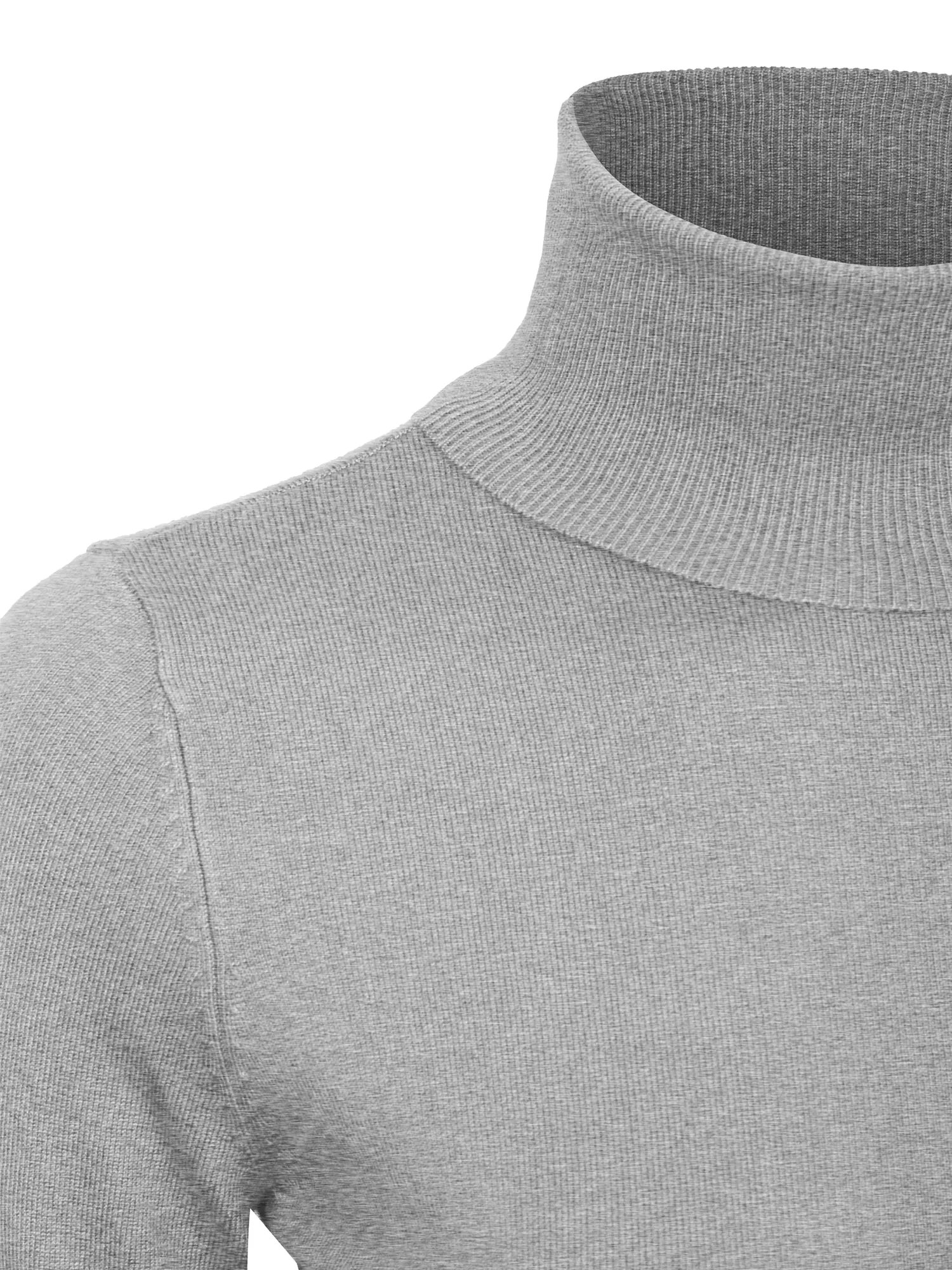 KOGMO Womens Solid Long Sleeve Turtleneck Knit Sweater (S-XL)