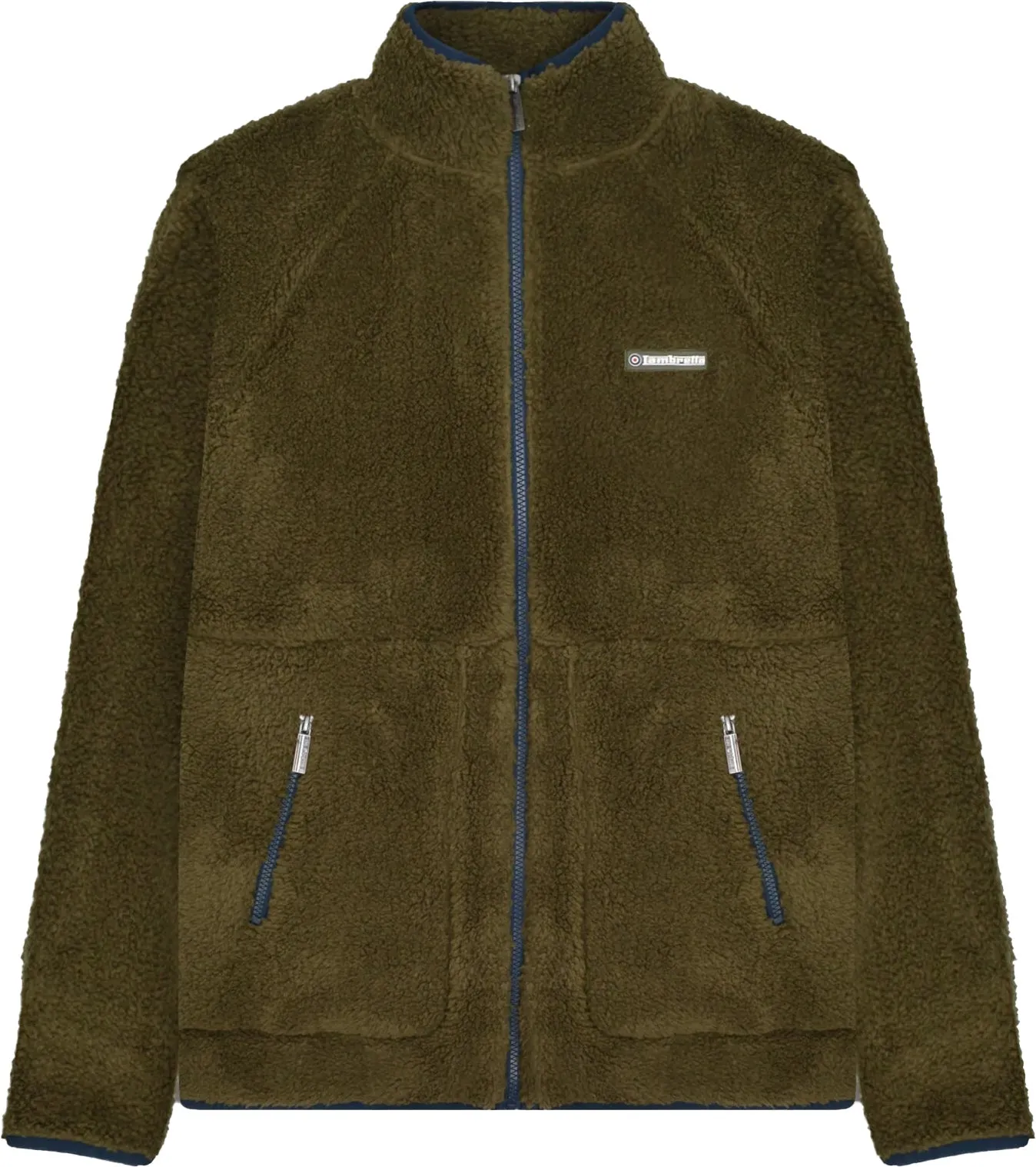 Lambretta Sherpa Mens Fleece Jacket - Green