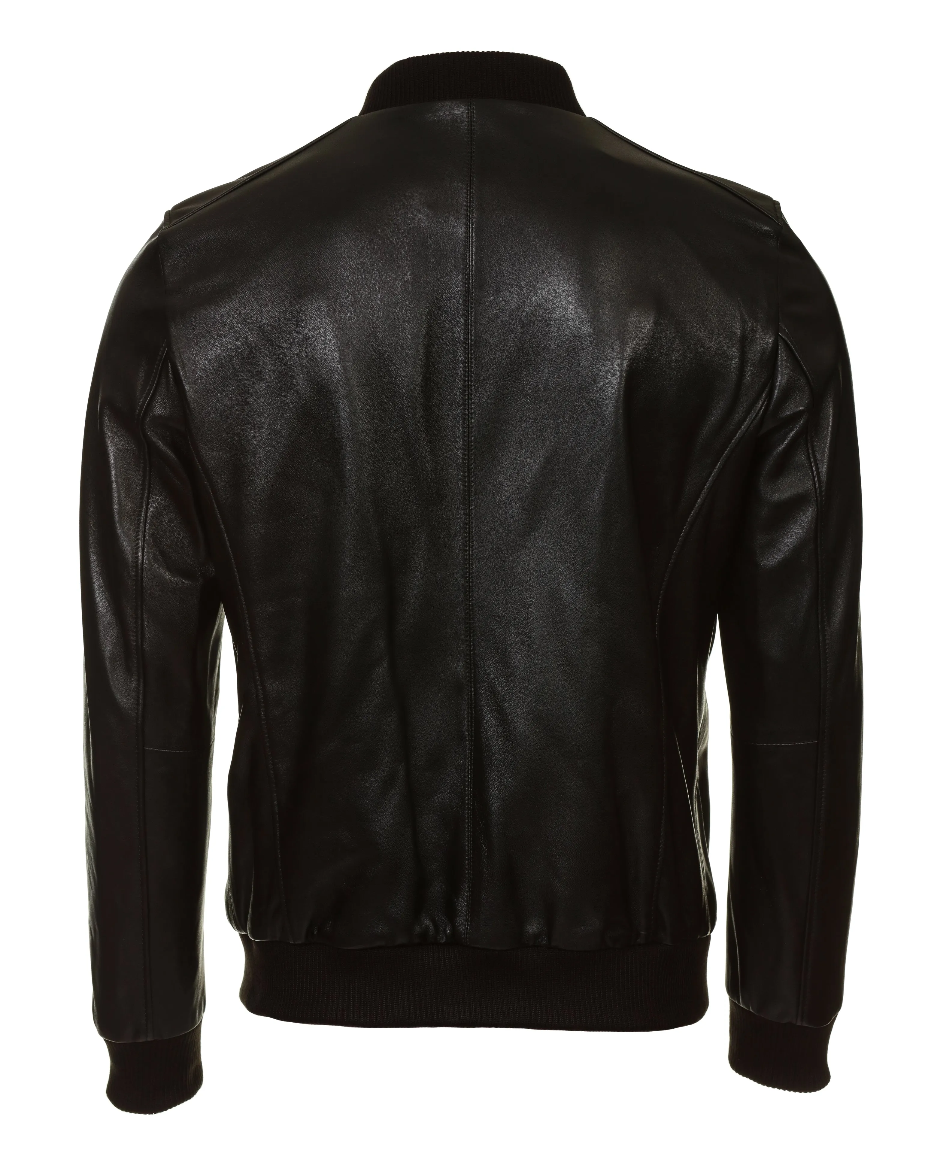 Lambskin Leather Jacket - Minimal Black