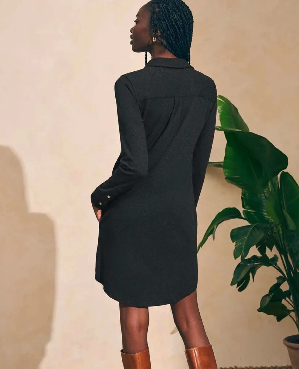 Legend Sweater Dress Heather Black Twill