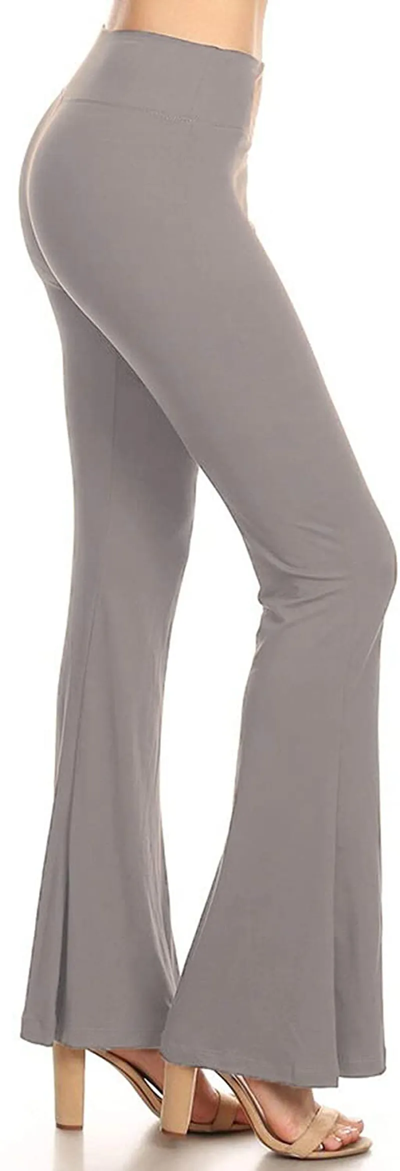 Leggings Depot Women's Flared Casual, Work, Lounge Palazzo Pants-Wide Leg