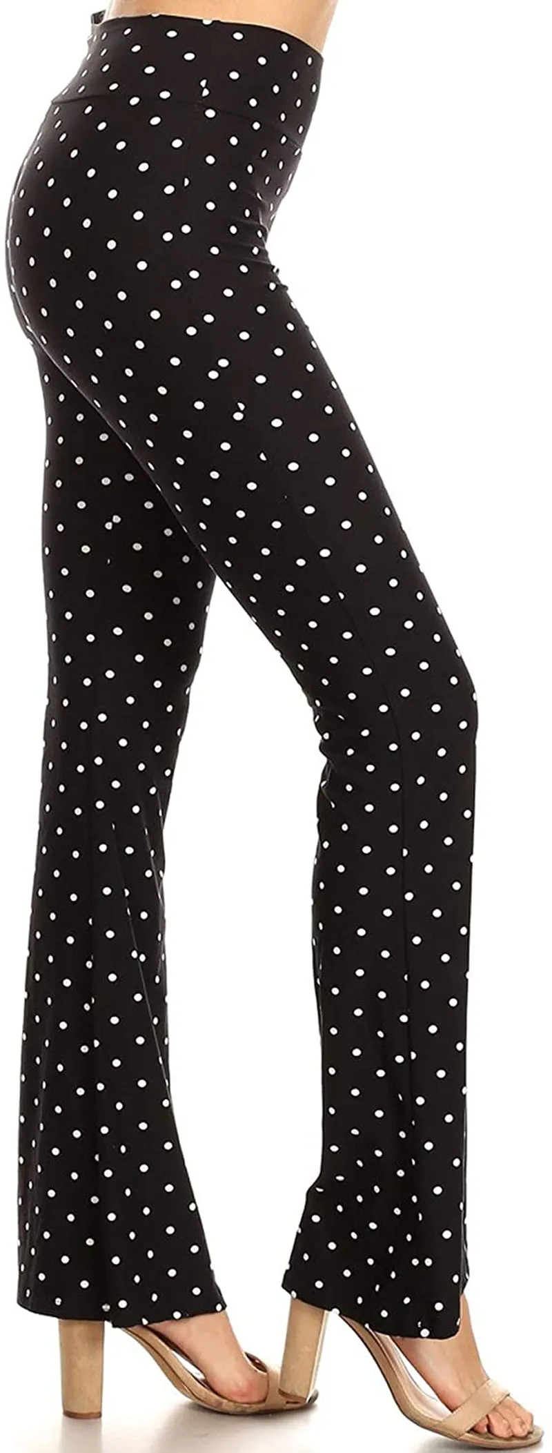 Leggings Depot Women's Flared Casual, Work, Lounge Palazzo Pants-Wide Leg