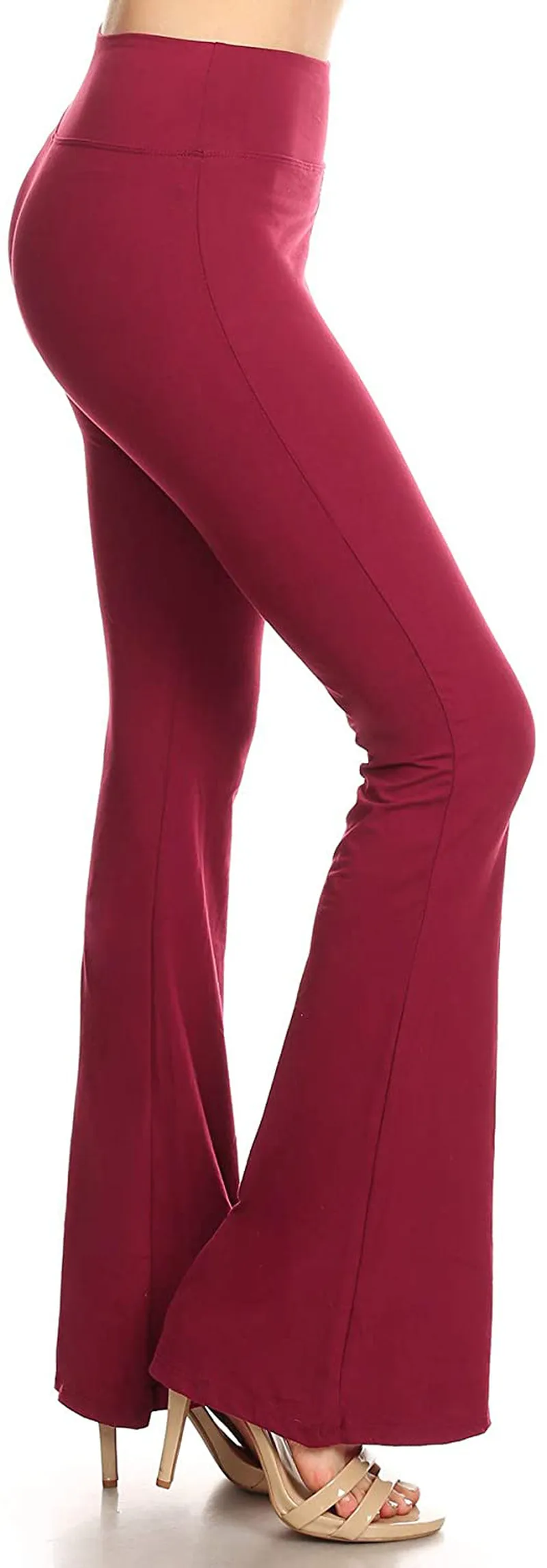 Leggings Depot Women's Flared Casual, Work, Lounge Palazzo Pants-Wide Leg