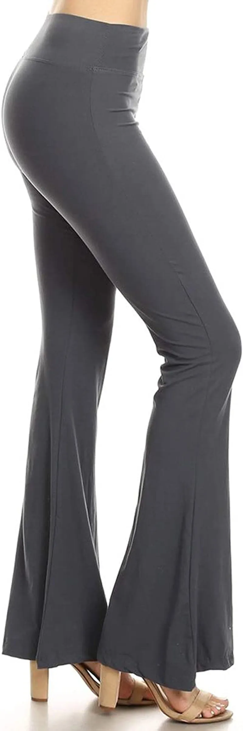 Leggings Depot Women's Flared Casual, Work, Lounge Palazzo Pants-Wide Leg