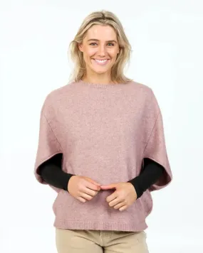 Lily Poncho Tunic in Possum Merino Wool - NB868