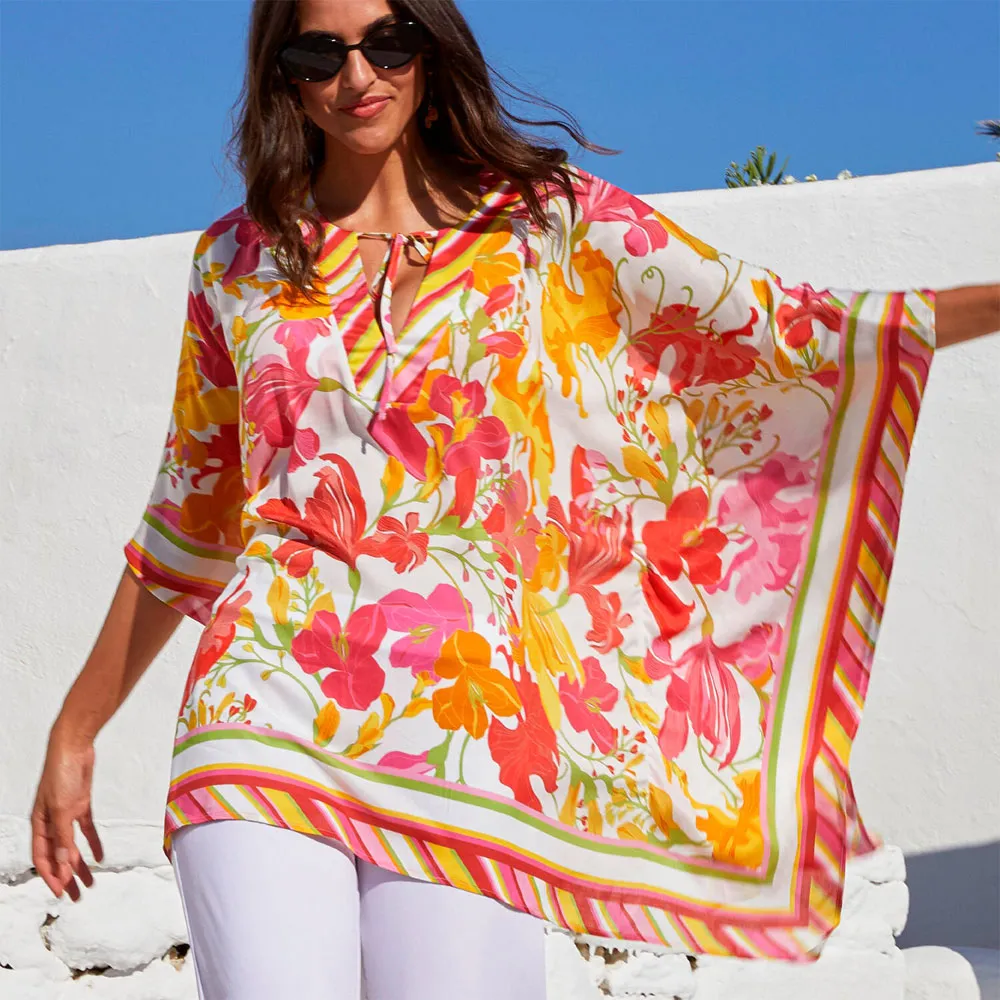 Lise Charmel 'Envolée Florale' Multicolour Poncho