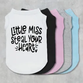 Little Miss Steal Your Heart Pet Shirt