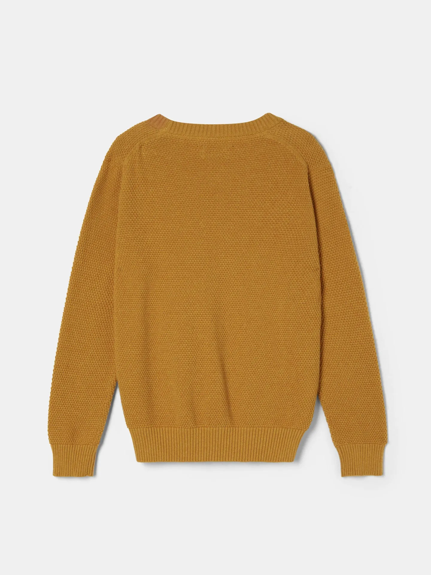 Long Sleeve Crew Neck Waffle Knit Sweater