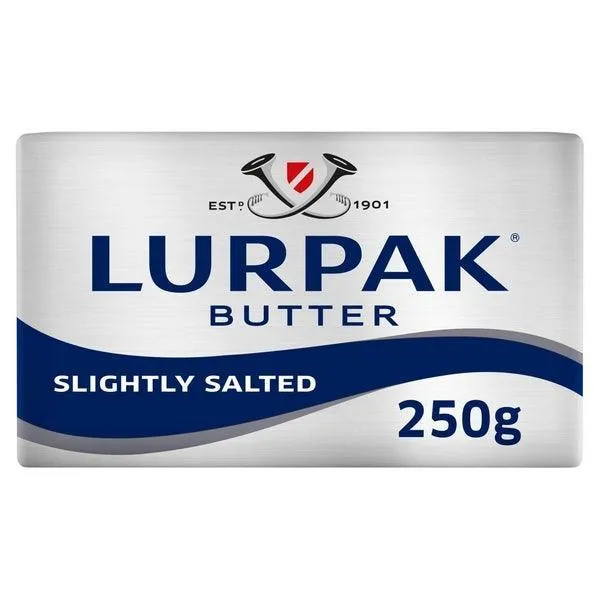 LURPAK SLIGHTLY SALTED BUTTER 250G