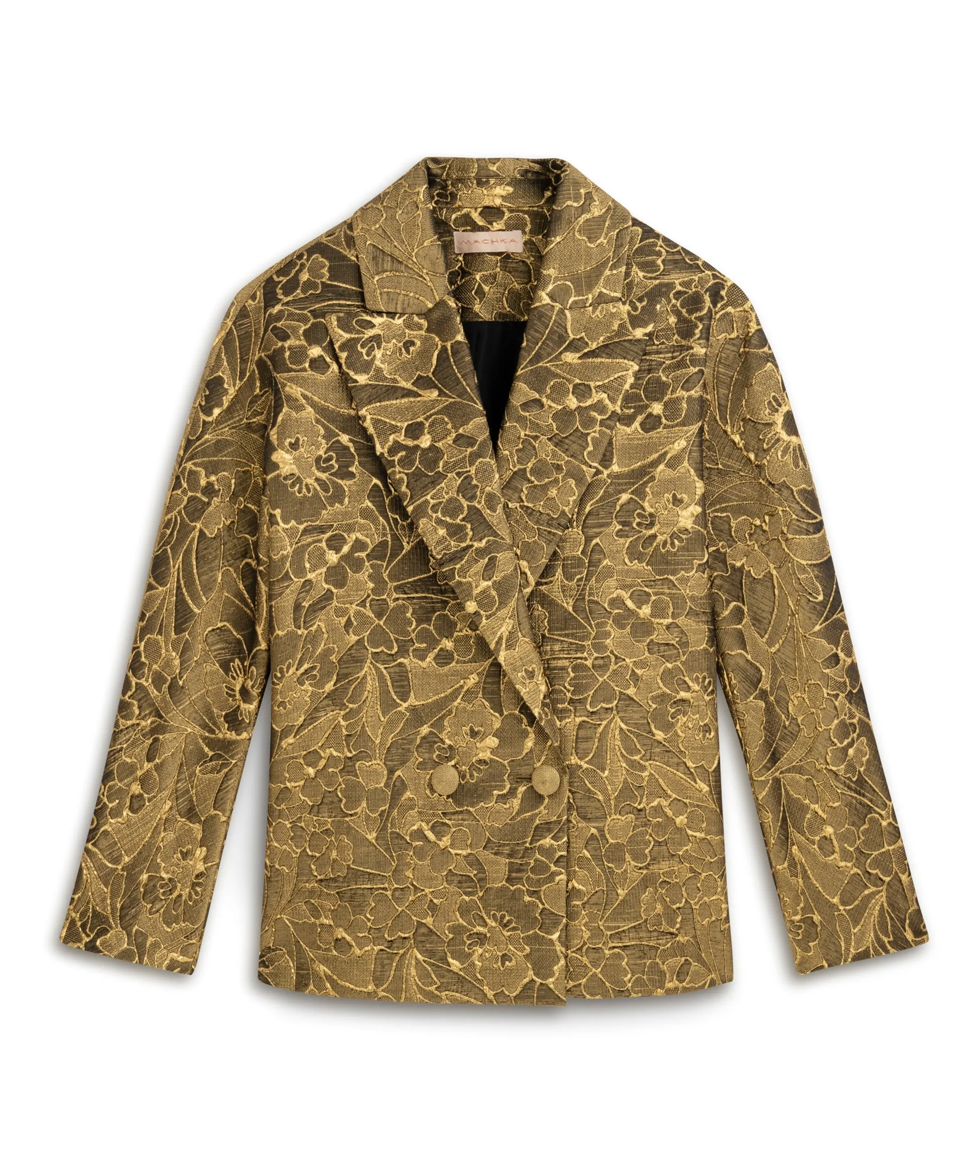 Machka Brocade Coat Gold