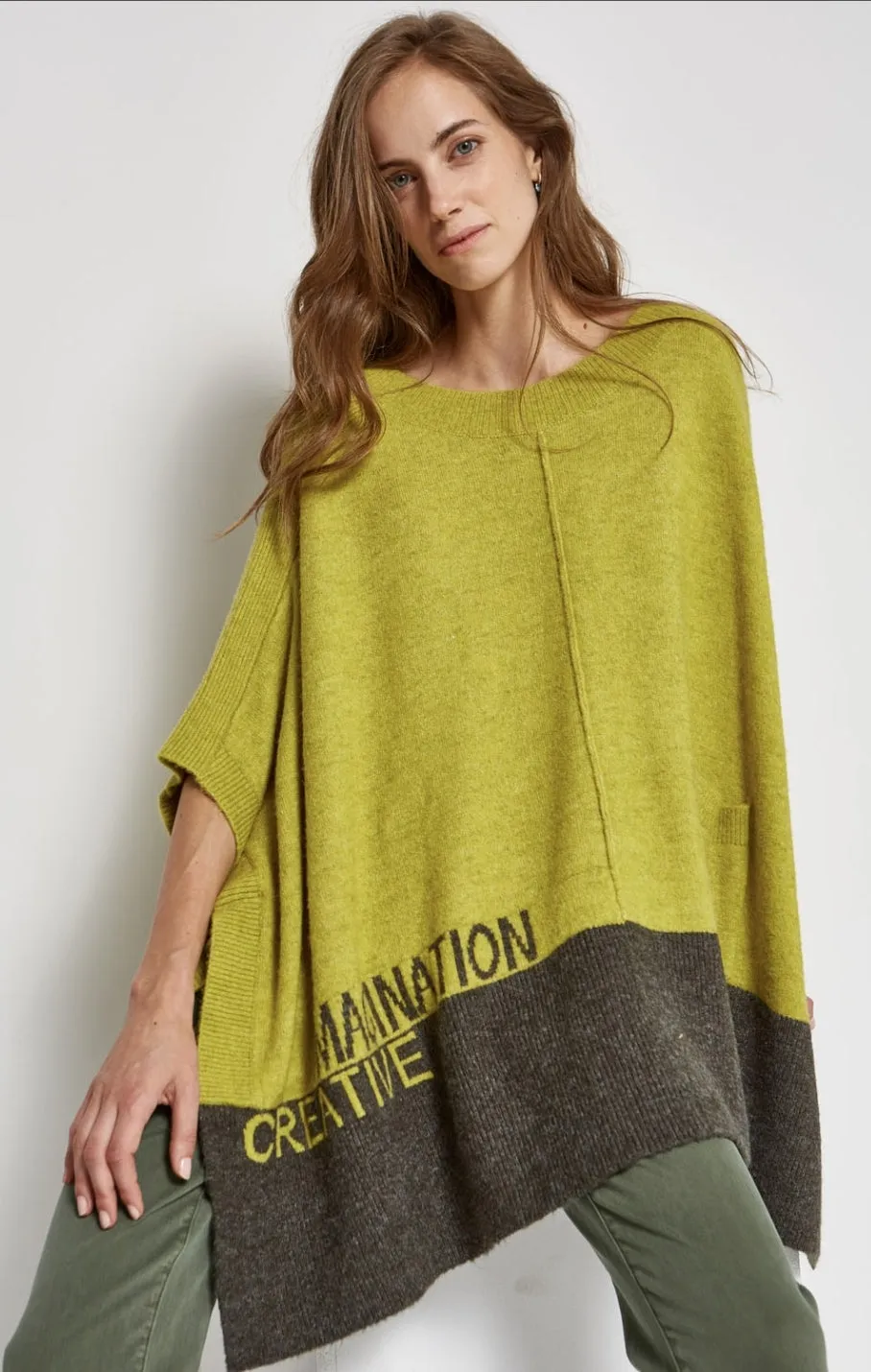 Md'M Green Poncho