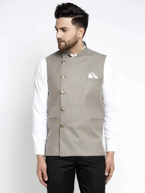 Men'S Grey Nehru Jacket