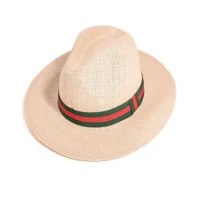 Mens Hat Straw Fedora Panama Trilby hat