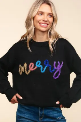 Merry Metallic Sweater Tops - 2 Colors!