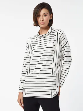 Mock-Neck Dolman Pullover