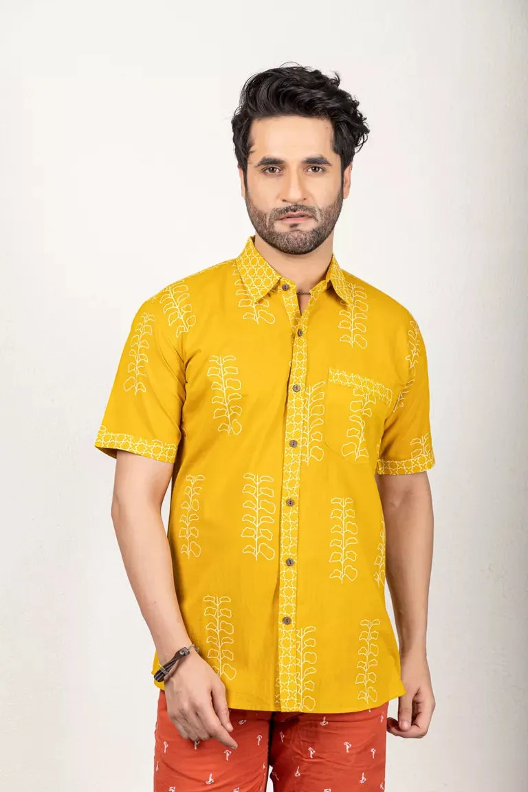 Mustard Printed Shirt