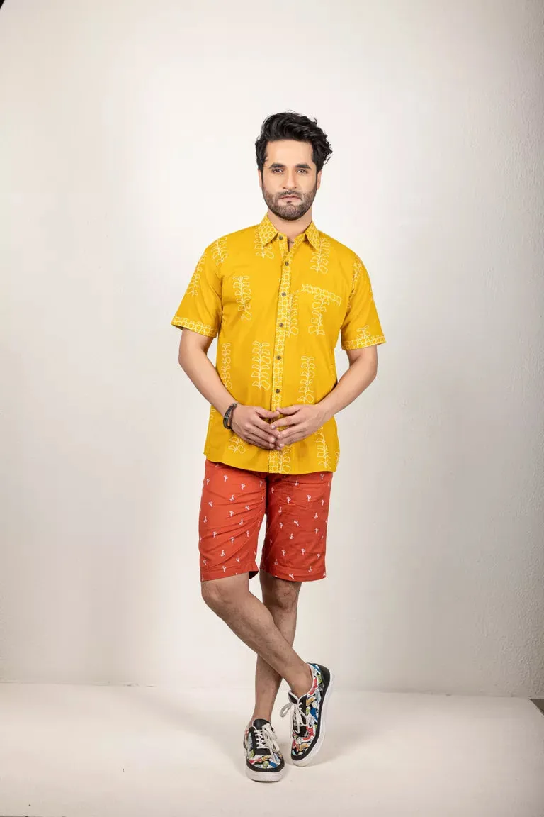 Mustard Printed Shirt