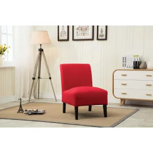 Nadine Slipper Accent Chair in Red