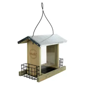 Nature's Way Wild Wings 3qt Hopper Feeder with Suet Cages 11" - Weathered Galvanized