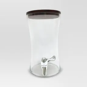 New - 5.8L Glass Beverage Dispenser with Acacia Lid - Threshold