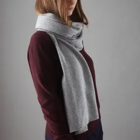 Nora Cashmere Scarf [Light grey]