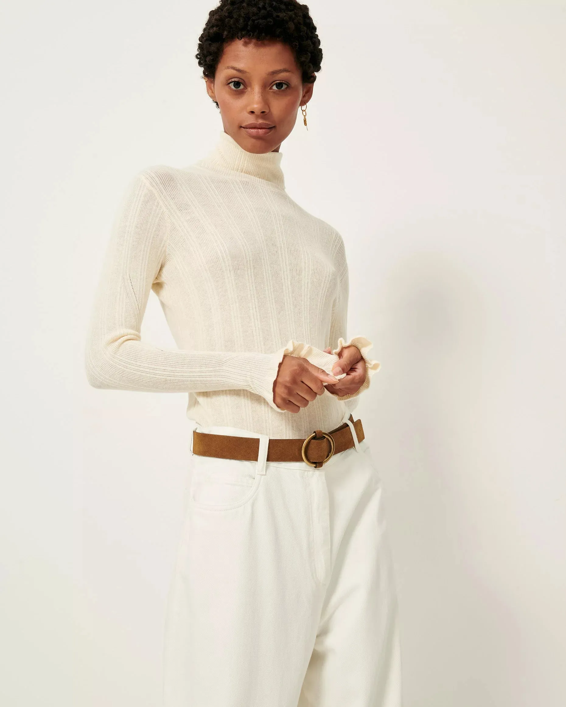 Norte Turtleneck In Fleur de Sel