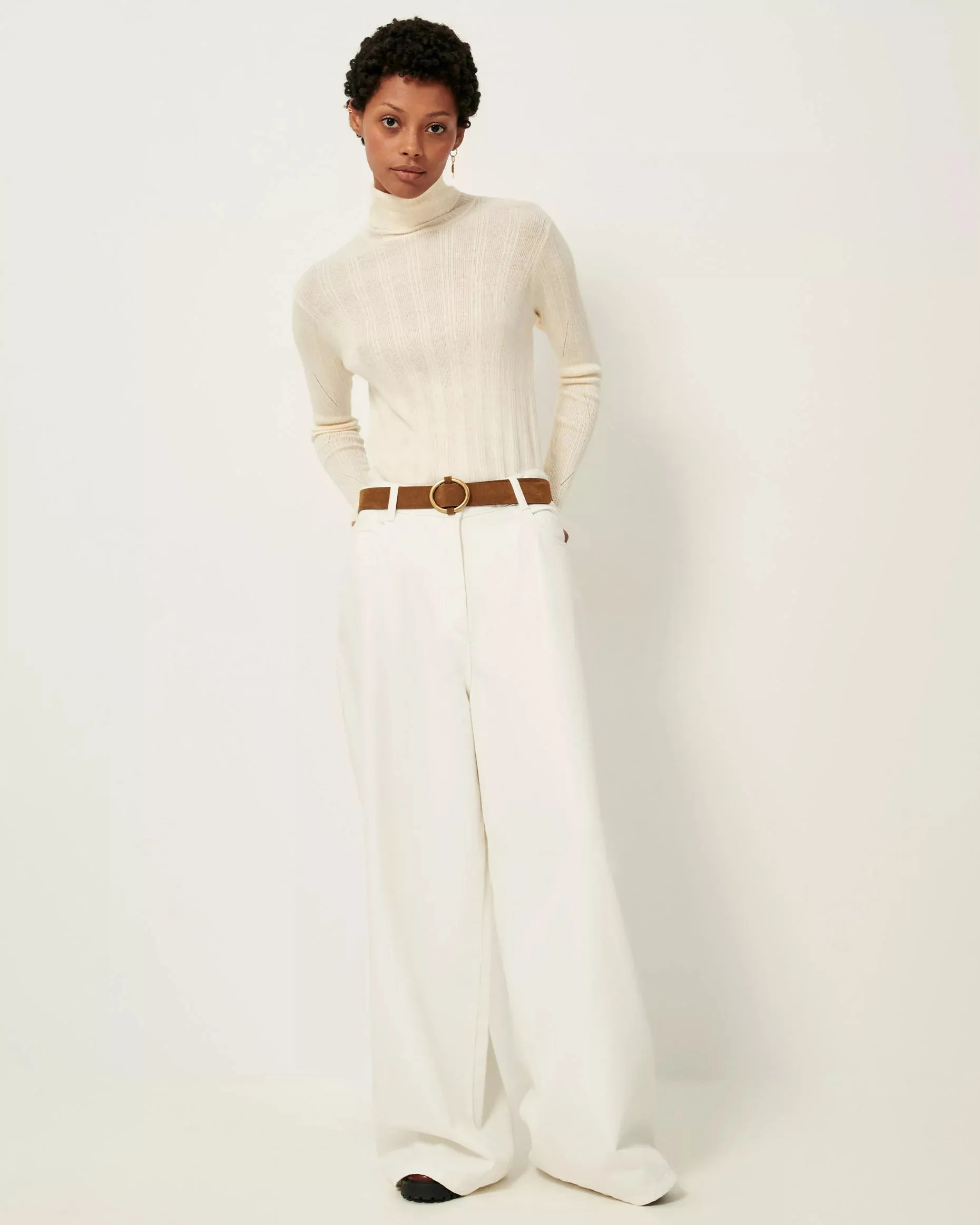 Norte Turtleneck In Fleur de Sel