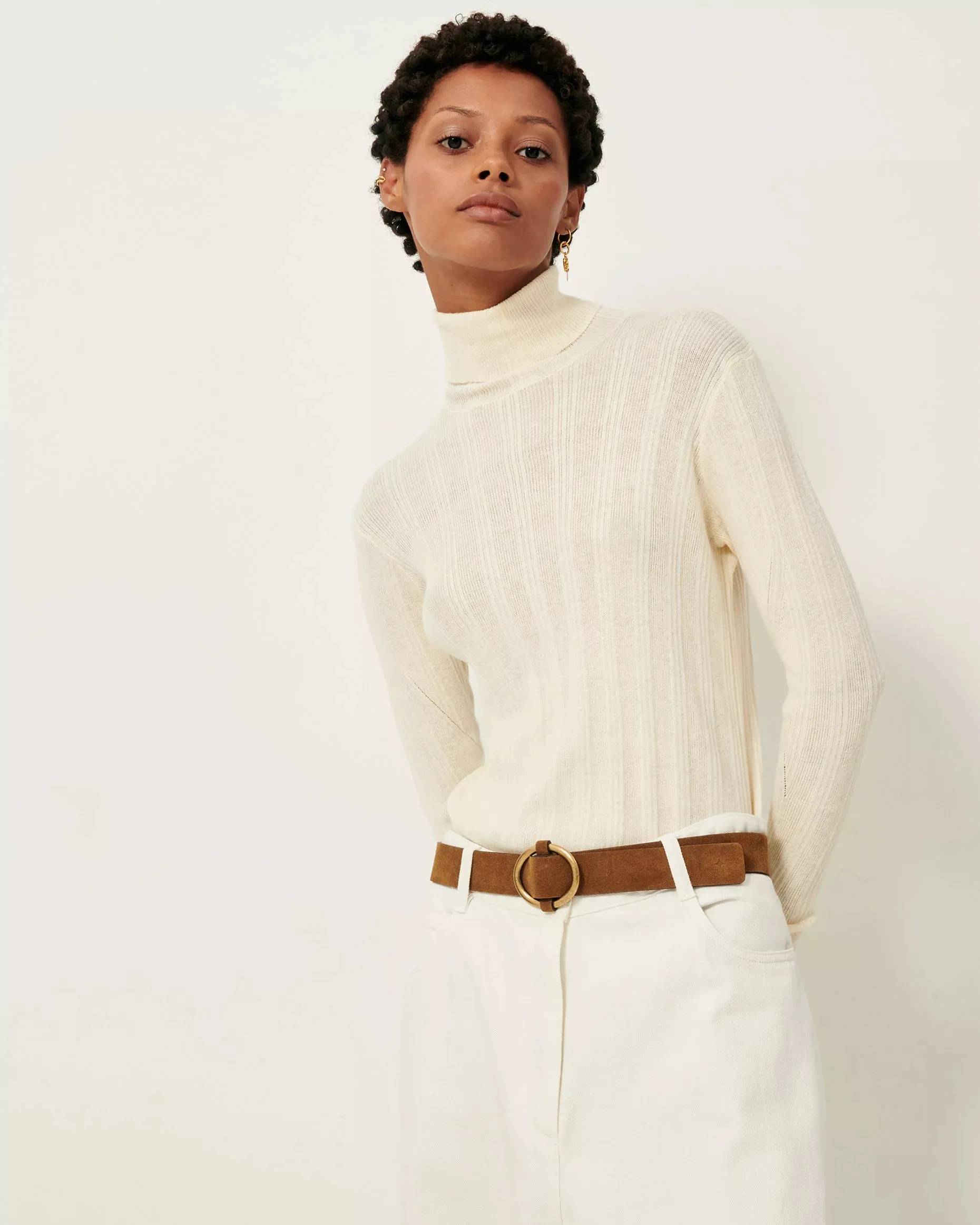 Norte Turtleneck In Fleur de Sel