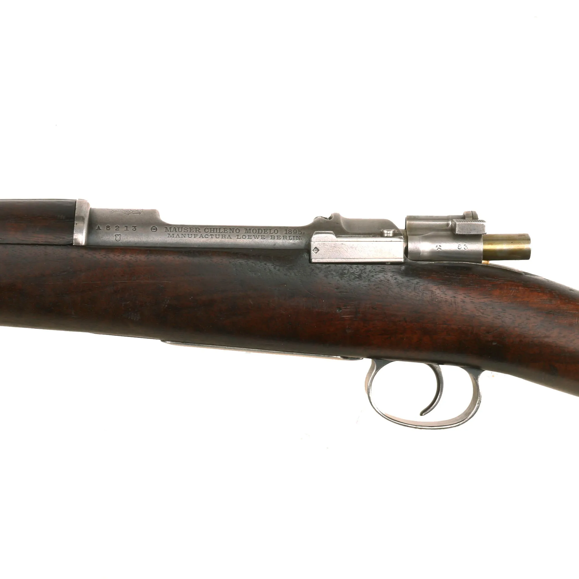 Original German Made Model 1895 Chilean Contract Mauser Carbine by Ludwig Loewe - Serial A 8213