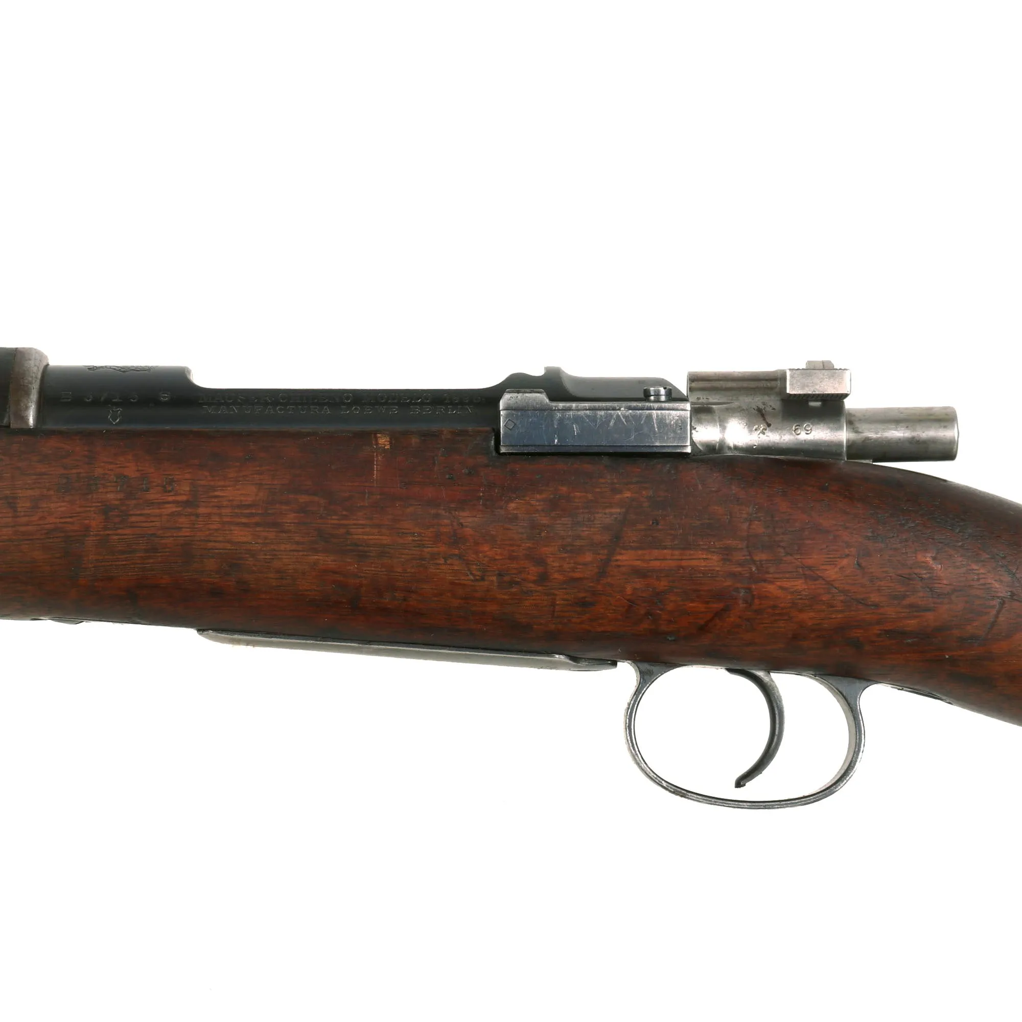 Original German Model 1895 Chilean Contract Mauser Rifle by Ludwig Loewe Berlin - Serial B 3715