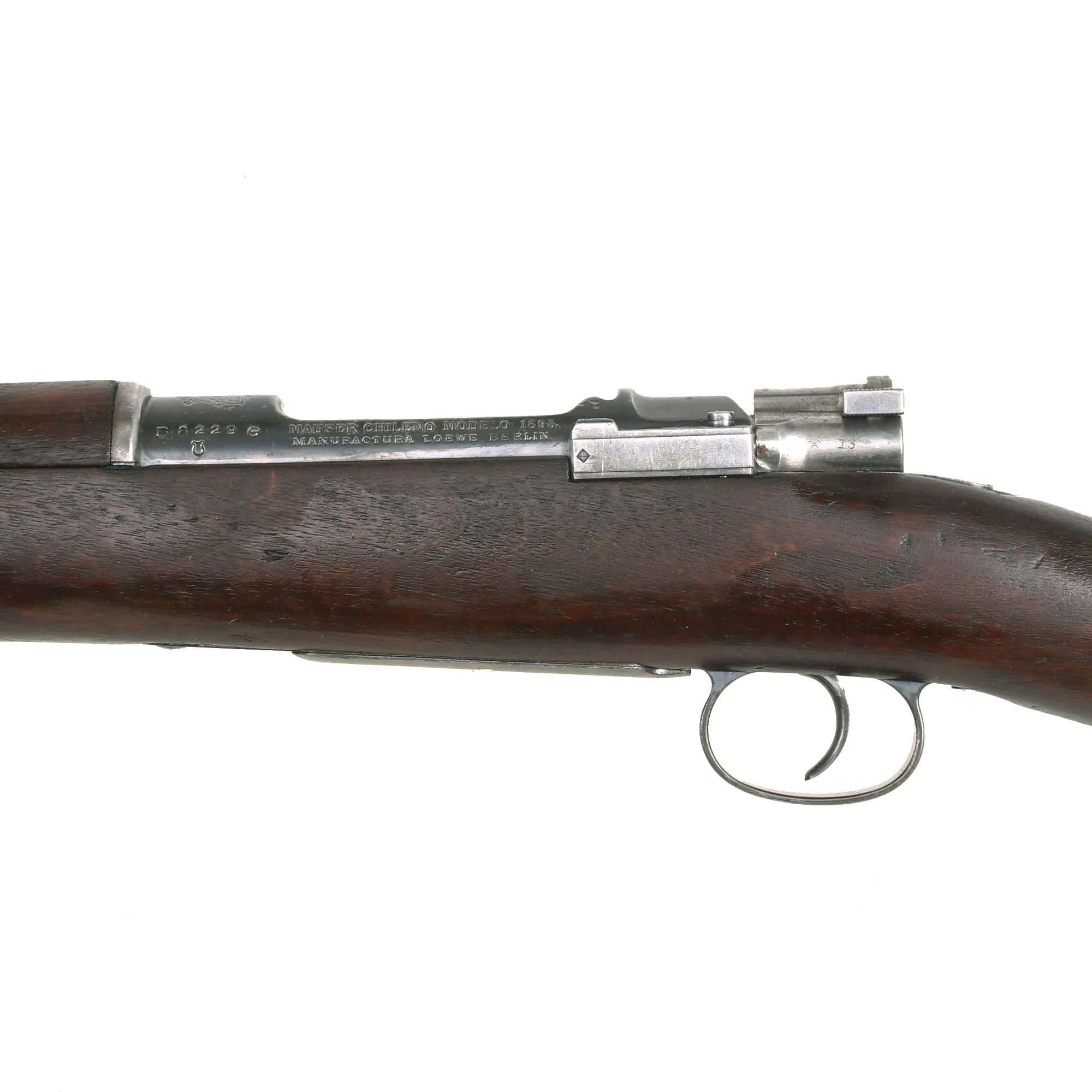 Original German Model 1895 Chilean Contract Mauser Rifle by Ludwig Loewe Berlin - Serial B 8229