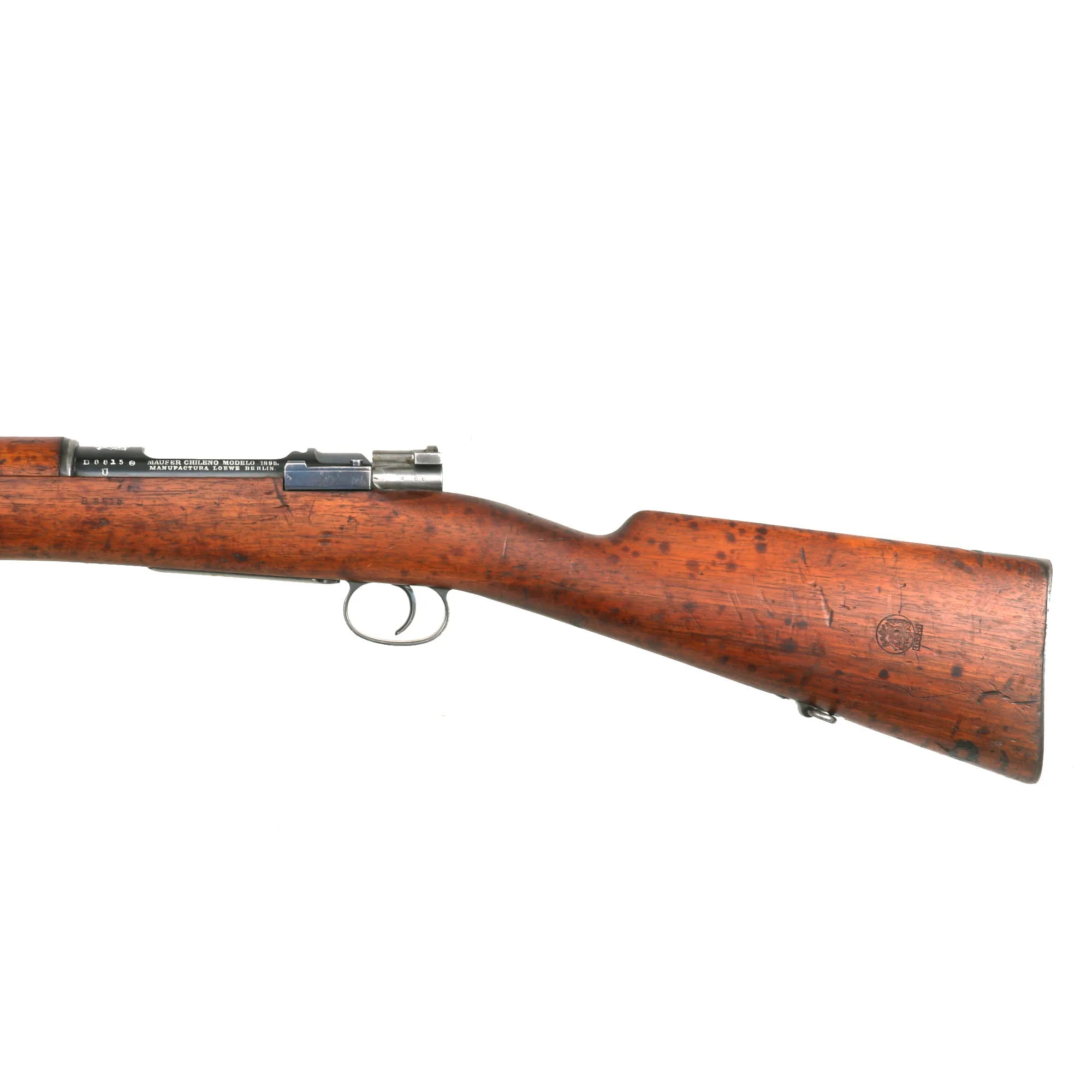 Original German Model 1895 Chilean Contract Mauser Rifle by Ludwig Loewe Berlin - Serial B 8815