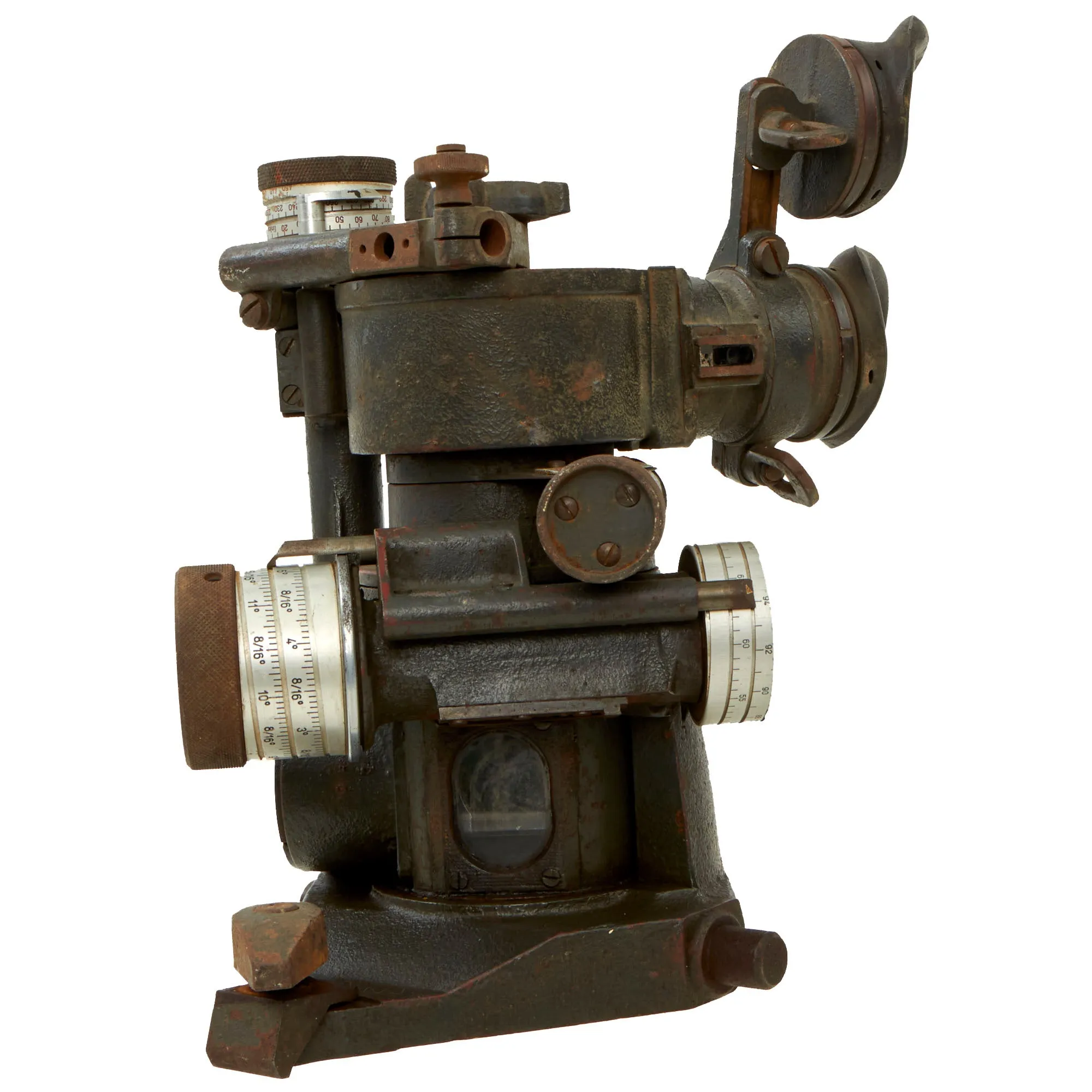 Original German WWII Luftwaffe Flak Zielfernrohr 20E Z.F.20E Telescopic Sight with Elevation Quadrant by C.A. Steinheil Söhne GmbH