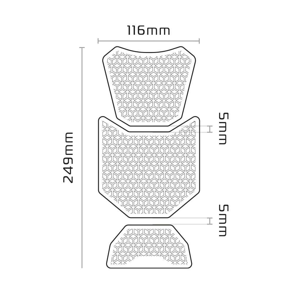 Oxford Gripper Adv Tank Pad Spine