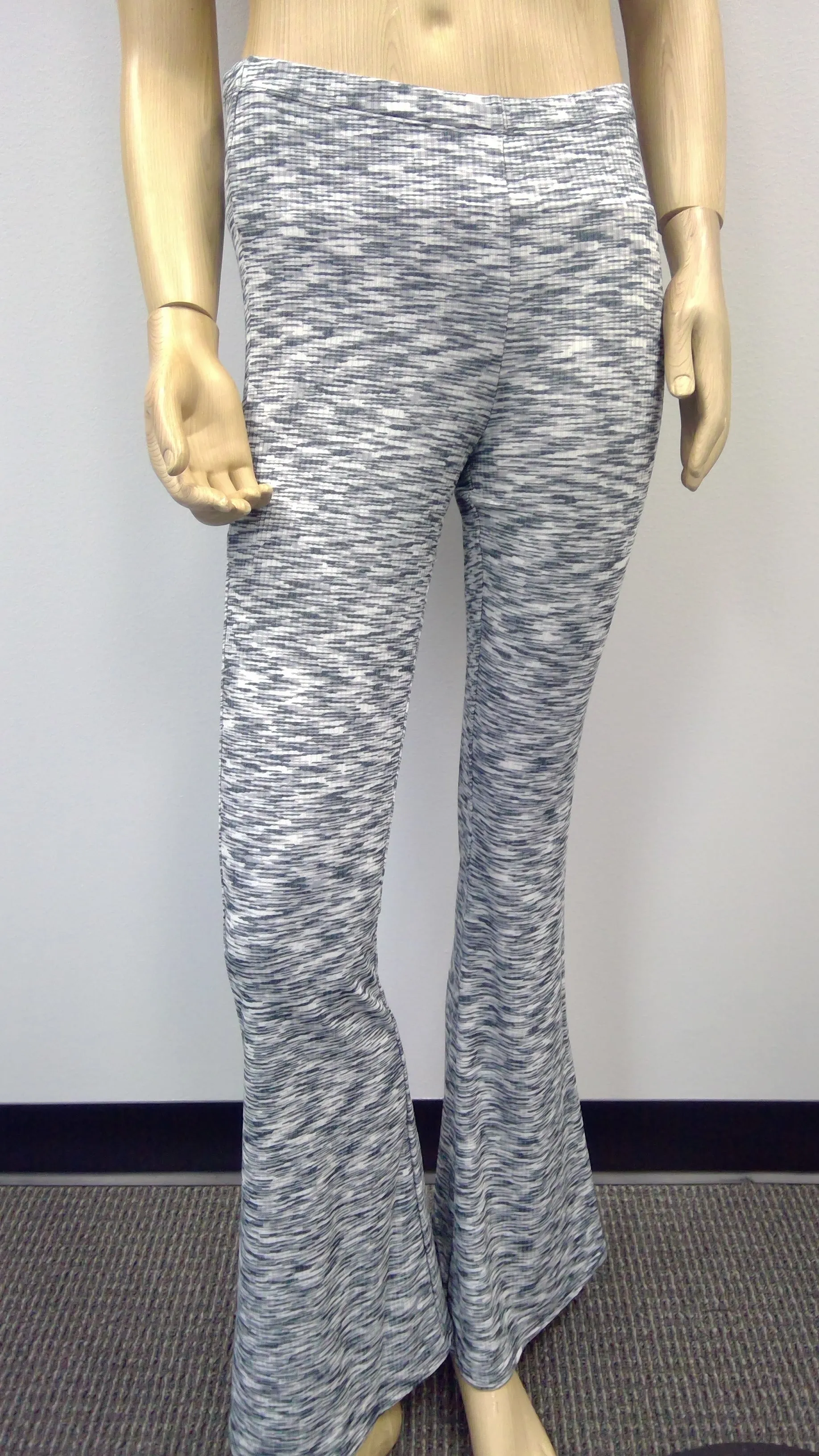 Pants Palazzo - Grey / White