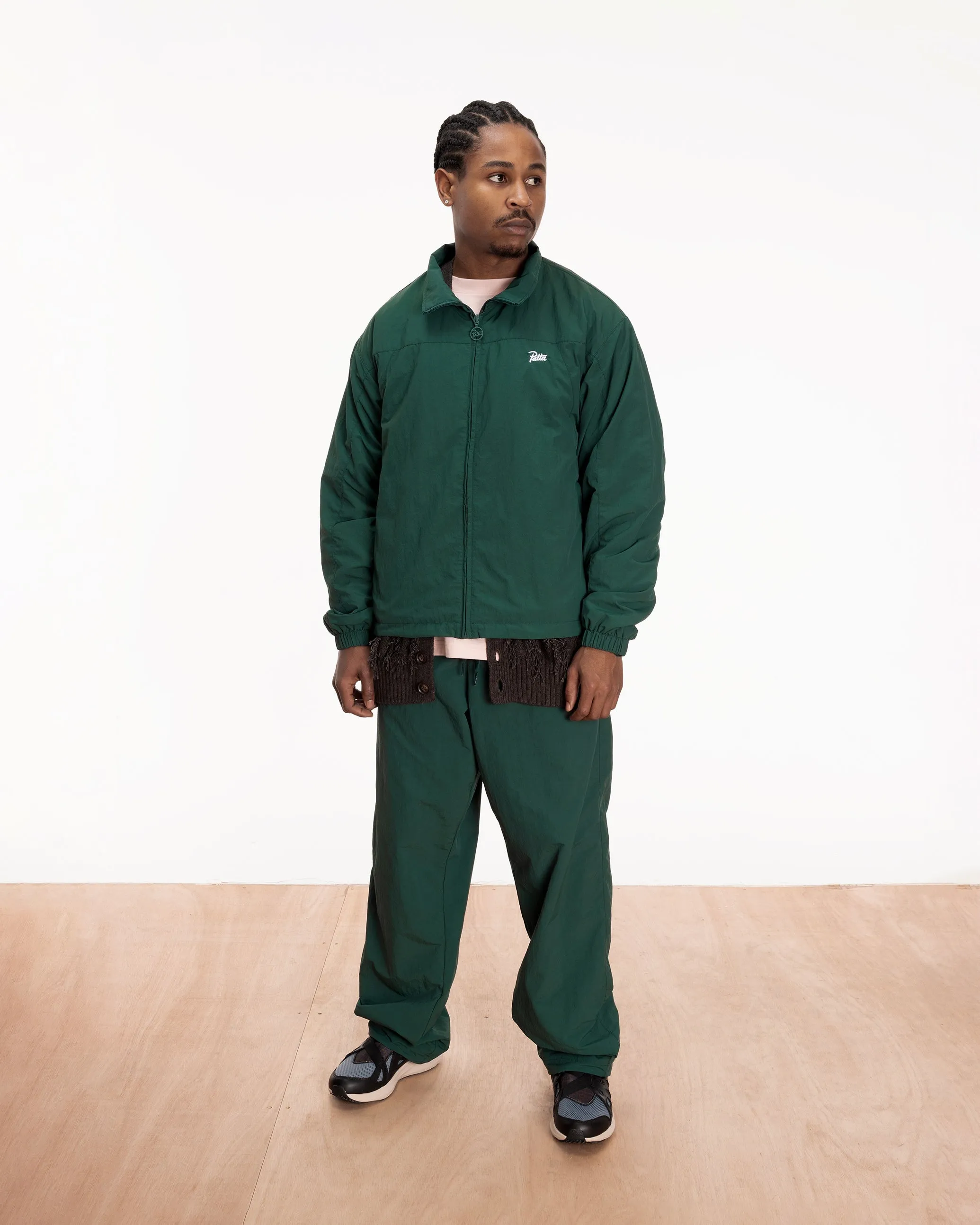 Patta Basic M2 Nylon Track Jacket (Ponderosa Pine)