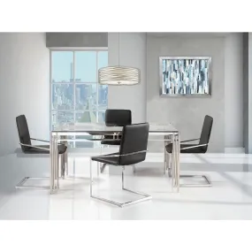 Porfirio Dining Set with Jasmine Black Side Chair