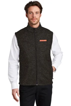 Port Authority Sweater Vest, Black Heather [Fooda]