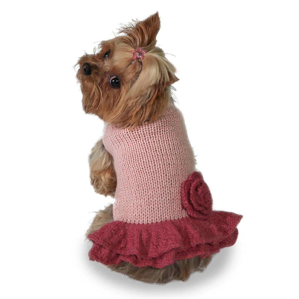 Pretty In Pink Dog Sweater