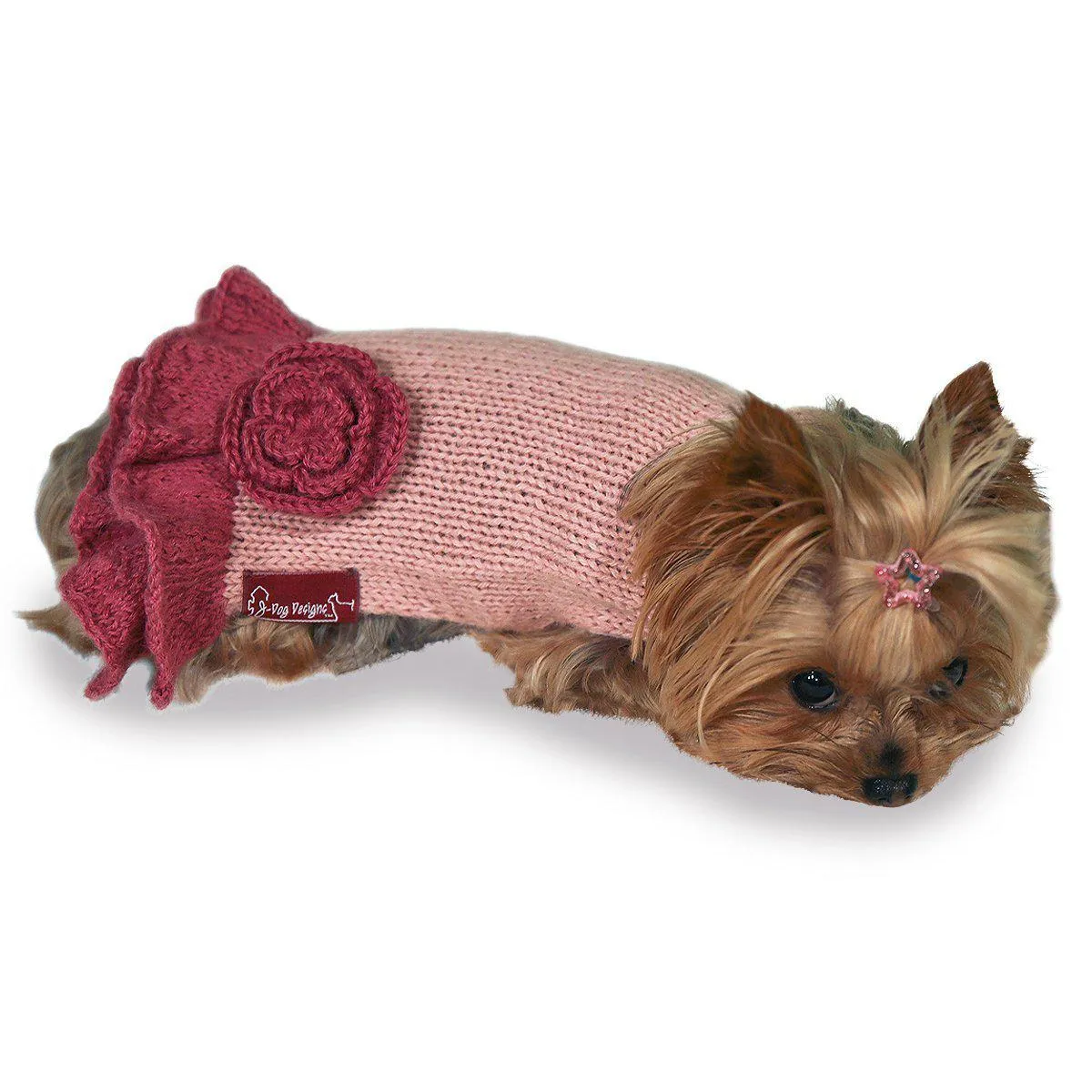 Pretty In Pink Dog Sweater